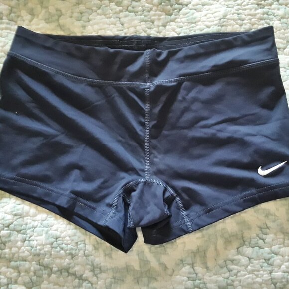 Women's Nike Dri-Fit Size Medium Dark Blue Running Shorts - Picture 1 of 3